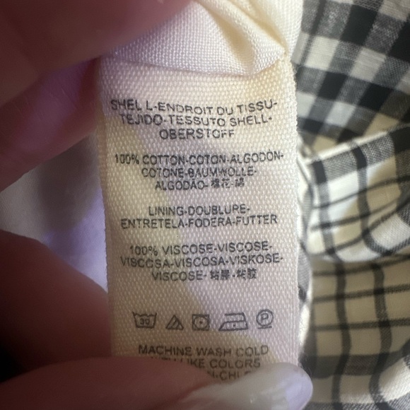 Free People Nodia Black and Off White Gingham Mini Dress - Picture 11 of 11